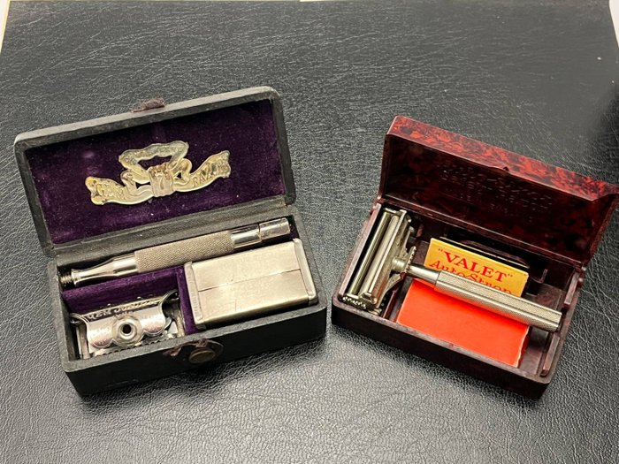 Set of 2 vintage hand safety razors - GEM & VARLET - Rasoir (2)