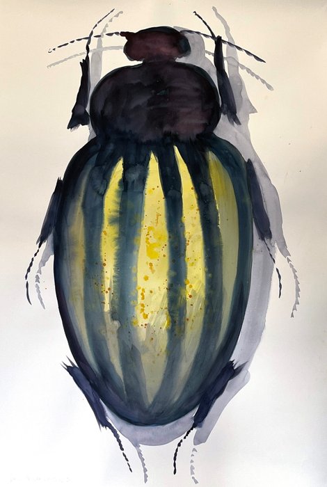 Pablo Fernandez Pujol - study for yellow big bug