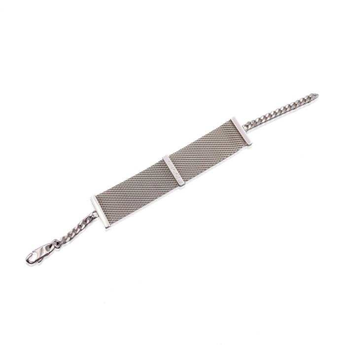 Gucci - Sterling Silver 925 Metal Mesh Bracelet - Armbånd