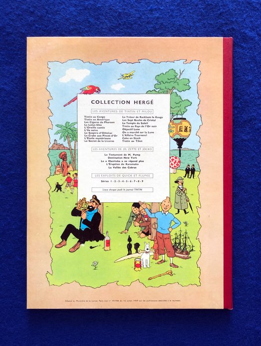 Tintin T6 – L’Oreille Cassée (B29 Française) – C – 1 Album – Herdruk – 1961
