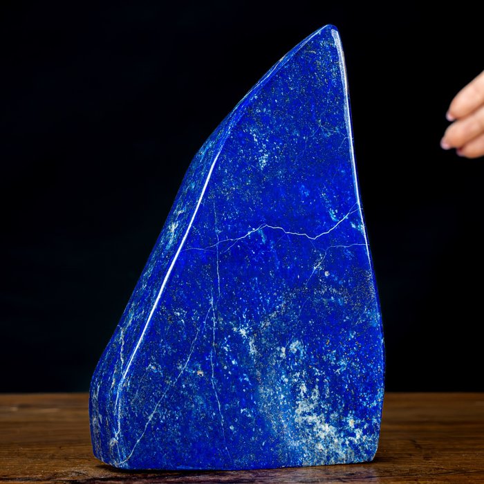Natural First Quality Royal Blue Lapis Lazuli Freeform- 761.38 g
