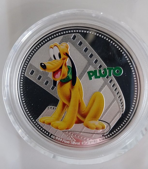 Niue. 2 Dollars 2014 Disney - Pluto, 1 Oz (.999)