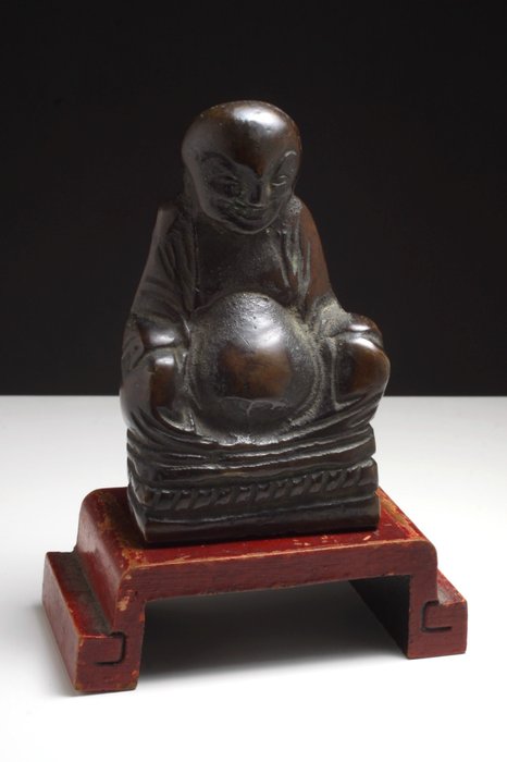 Sans titre - Brons Buddha - Kina - 1800-talet
