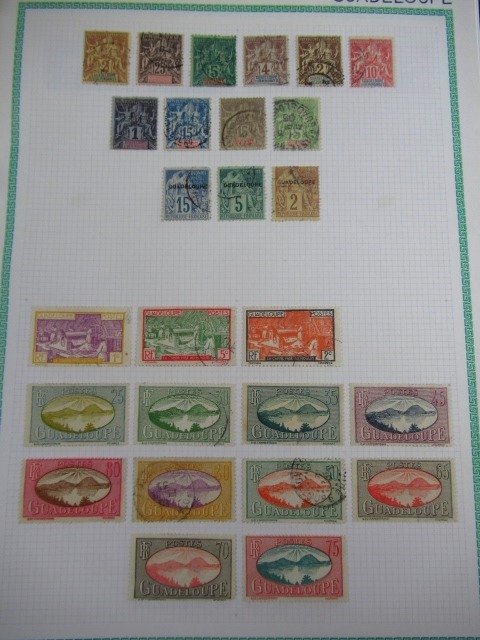 Maailma  - Sisältää Ranskan siirtomaa, postimerkkikokoelma