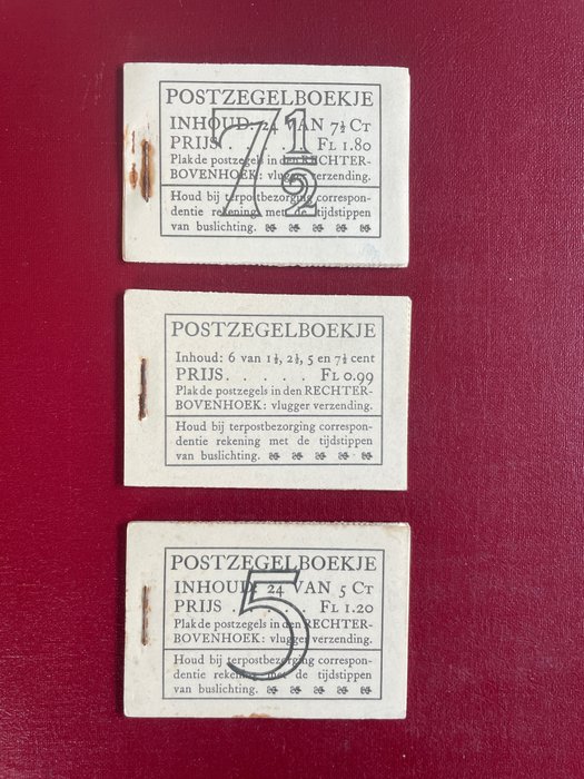 荷蘭 1941/1942 - 郵票小冊子 - NVPH PZ38, PZ50, PZ51
