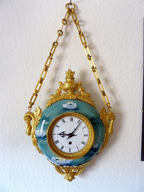 挂钟 - 非常漂亮的瓷器 Boulangere 法国 - 瓷 - 1850-1900