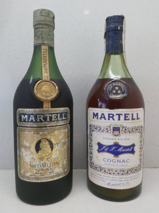 Martell - VSOP Médaillon & 3 Star - 70 cl - 2 flaschen
