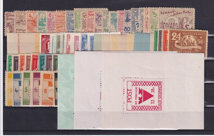 Allemagne - Zones postales locales 1945/1945 - Composé.