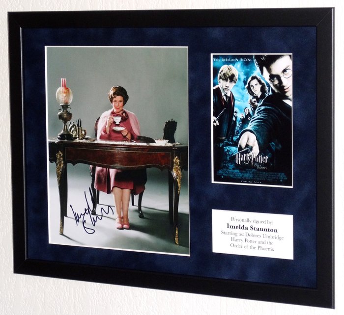Harry Potter - Imelda Staunton (Dolores Umbridge) Premium Framed, signed, Certificate of Authenticity