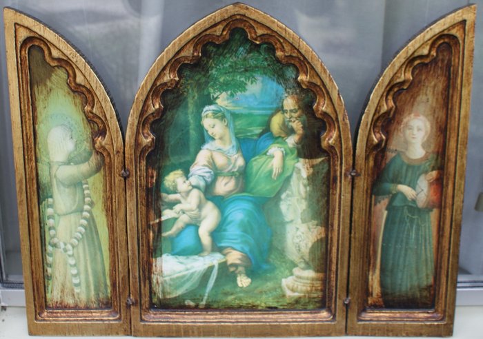 Religiöse und spirituelle Objekte - Ikonen-Triptychon (1) - Holz - 1960-1970