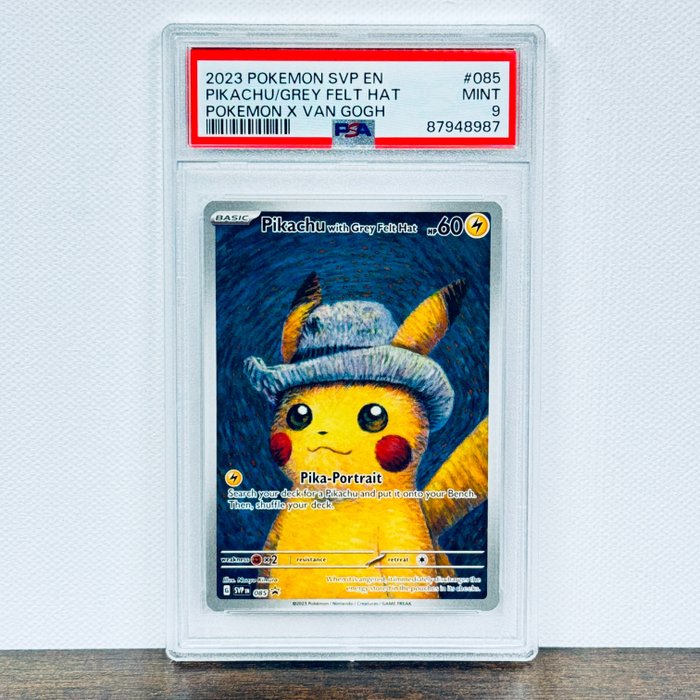 Pokémon - Pikachu van Gogh Graded card - Pokémon - PSA 9