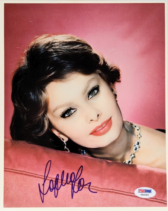 Italien Cinema Legend - Sophia Loren - Autograph certified by PSA