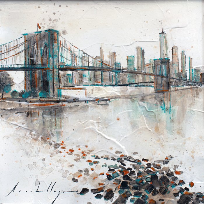 Fernando Arribillaga (1984) - Paseando por NewYork, Puente de Brooklyn