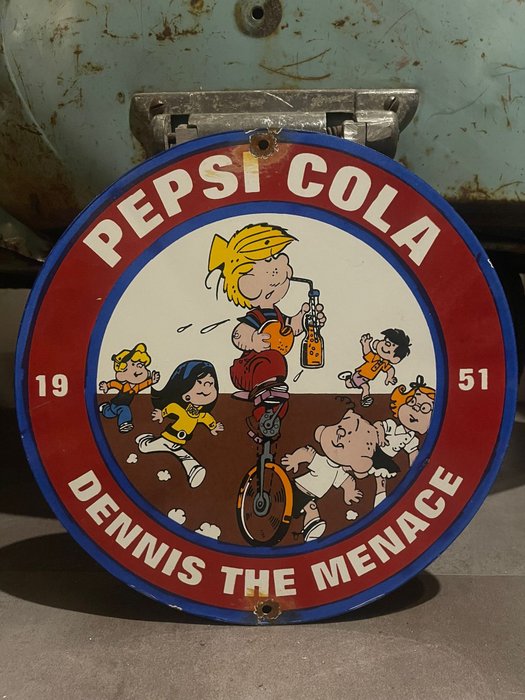Pepsi Cola - 珐琅标志 (1) - 搪瓷