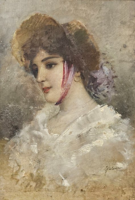 Eduardo Forlenza (1861-1934) - Profilo femminile