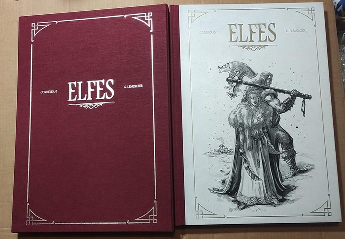 Elfes T9 - Le Siège de Cadanla + dédicace couleur +7x  exlibris - C + fourreau - 1 Album - Édition limitée et numérotée - 2023