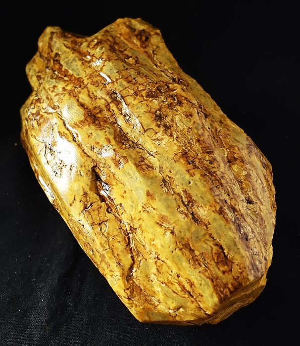 Raw Yellow Amber - Amber - 22 cm