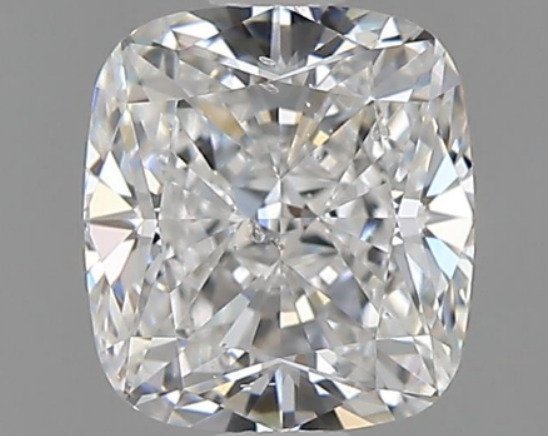 1 pcs Diamant - 0.91 ct - Kissen - E - SI2, *No Reserve Price* *EX*