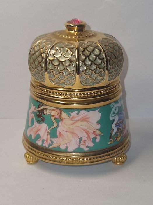 House of Faberge "Seherezade" Music and jewellery box ,porcelaine - Pozytywka -  (1) - 1900-1910