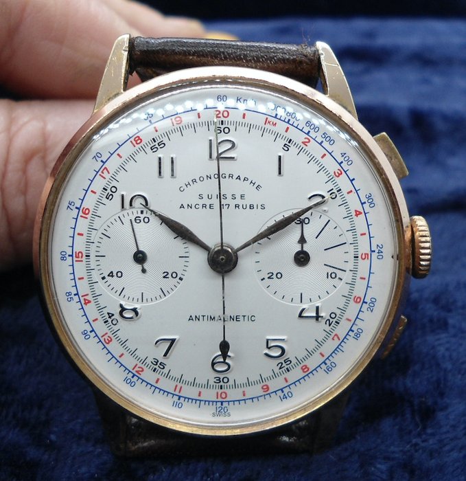 Chronographe - Ancre Suisse - 没有保留价 - 男士 - 1950-1959