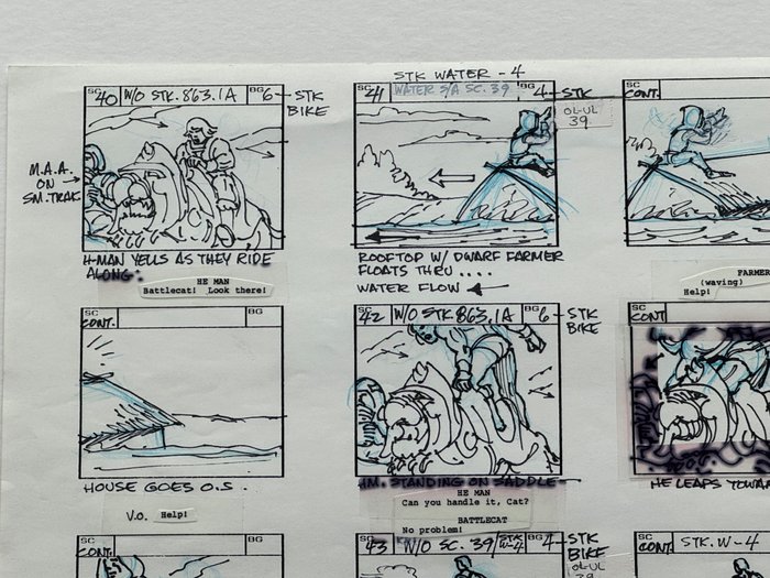 MOTU Storyboard - He-Man - He-Man Production - 1983