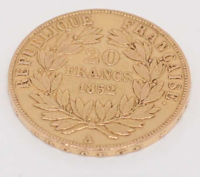 法国. 20 Francs 1852 A Napoleon III