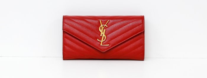 Yves Saint Laurent - Brieftasche mit Rundum-Reißverschluss