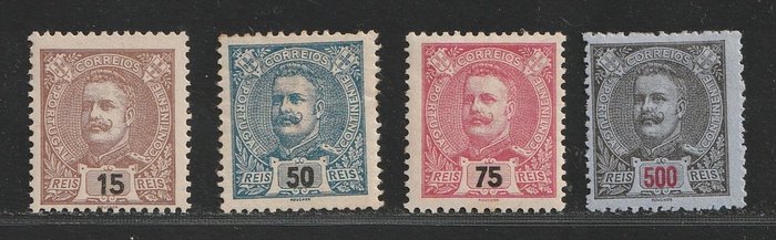 Portugal 1895/1898 - Bedre værdier Kong Carlos I - Michel 127A, 130A, 131A, 137B