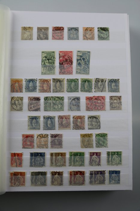 瑞士  - 瑞士经典邮票系列，其中包括漂亮的现代邮票