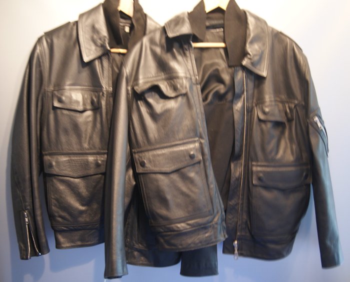 Germany - 2 leather jackets from German police. - Military equipment