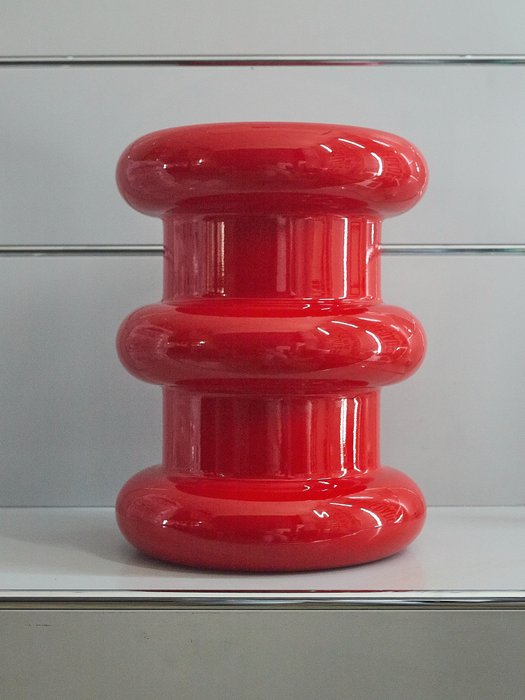 Kartell - Ettore Sottsass - Pilastro (Red) - Taburete - Plástico