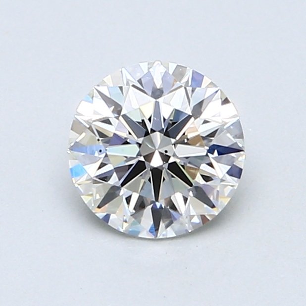 1 pcs Diamant - 0.85 ct - Rond, briljant - F - VS2
