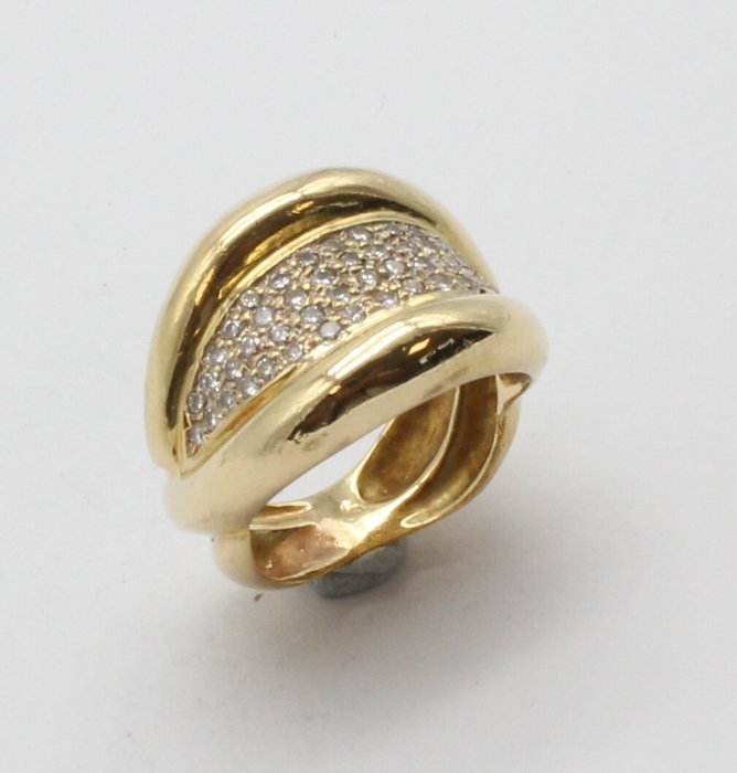 No Reserve Price Ring - Yellow gold Diamond 