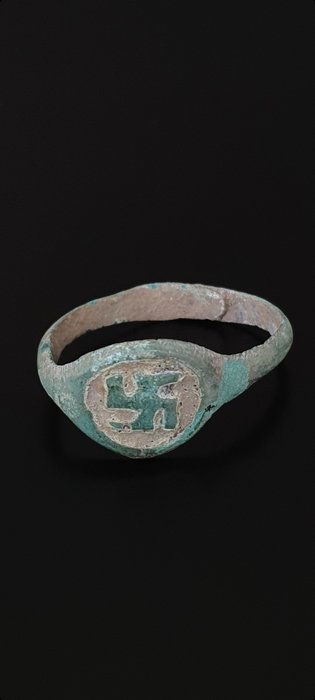 古羅馬 青銅色 戒指 - 20 mm