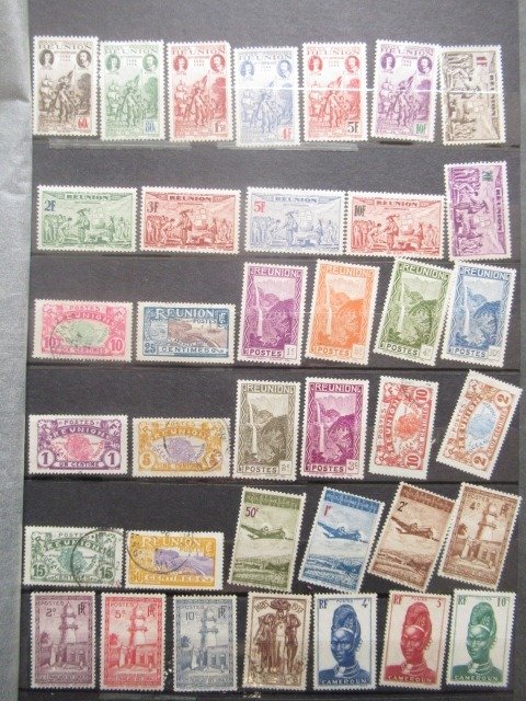 World  - Including French and USA colonies, stamp collection