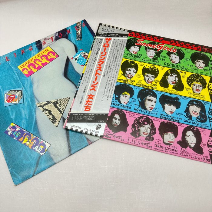 The Rolling Stones - 【PROMO】2Lp 1978,1988 ROLLING STONES SOME GIRLS 1st Pressing, Japanese pressing, Promo pressing - OBI - Vinylschallplatte - Promo-Pressung - 1983