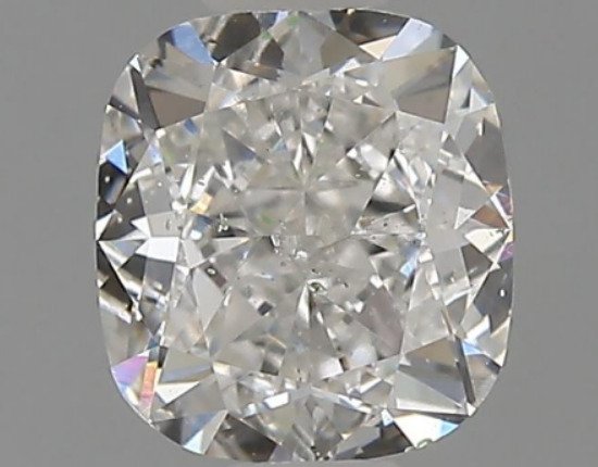 1 pcs Diamante - 0.90 ct - Almofada - F - SI2, *No Reserve Price* *VG*