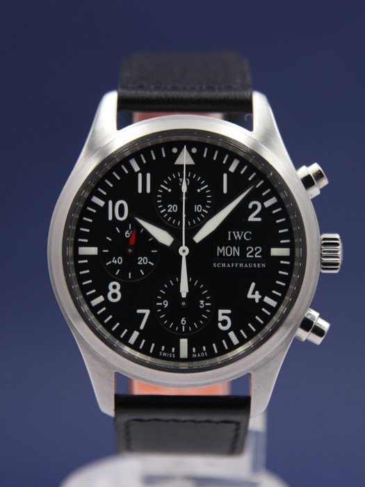 IWC - 'Fliegeruhr' Pilot Watch Chronograph - 3717 - Miehet - 2011-nykypäivä