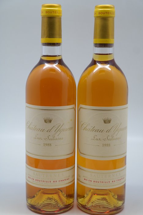 1988 Château d'Yquem - Sauternes 1er Cru Supérieur - 2 Flasker (0,75 L)