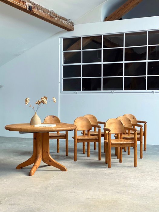 Hirtshals Savverk - Rainer Daumiller - Cadeira de mesa de jantar (7) - madeira (pinho)