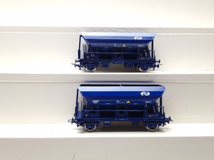 Kleinbahn H0 - 330H - Modeltrein goederenwagon (2) - Zelflosser Talbot Blauw - NS