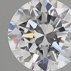 1 pcs Diamant – 0.42 ct – Briljant – D (kleurloos) – VVS1, *No Reserve Price* *3EX*