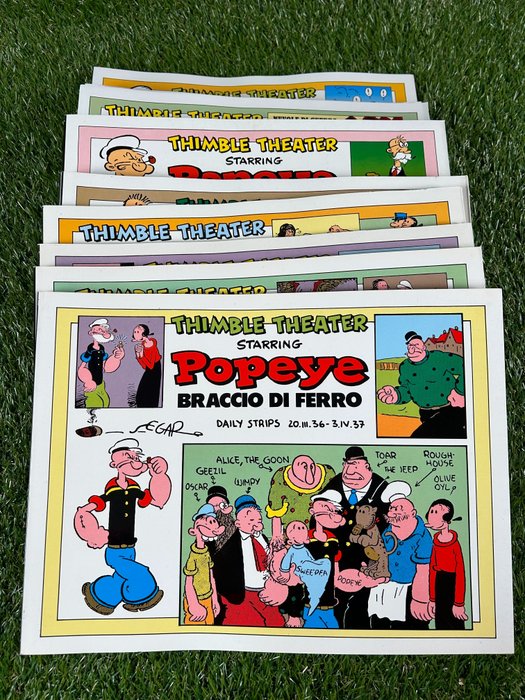 Popeye nn 113, 114, 142, 143, 157/160, 177/179 cpl - Collana New Comics Now - 11 Album - Első kiadás - 1984