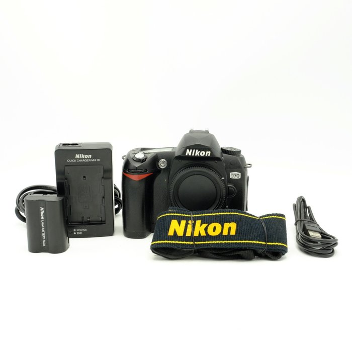 Nikon D70 Body - maar 1880 kliks!(7605) Digitalt refleks kamera (DSLR)