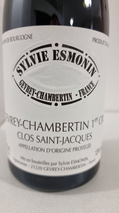 2017 Gevrey-Chambertin 1° Cru "Clos Saint-Jacques" - Sylvie Esmonin - Bourgogne - 1 Magnums (1,5 l)
