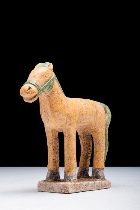 Chinesisches Altertum, Ming-Dynastie Keramik-Sternzeichenfigur - Pferd