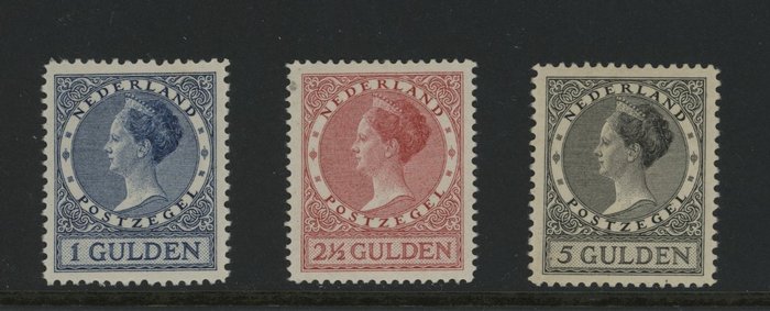 Paesi Bassi 1926/1927 - La regina Guglielmina. - NVPH 163/165