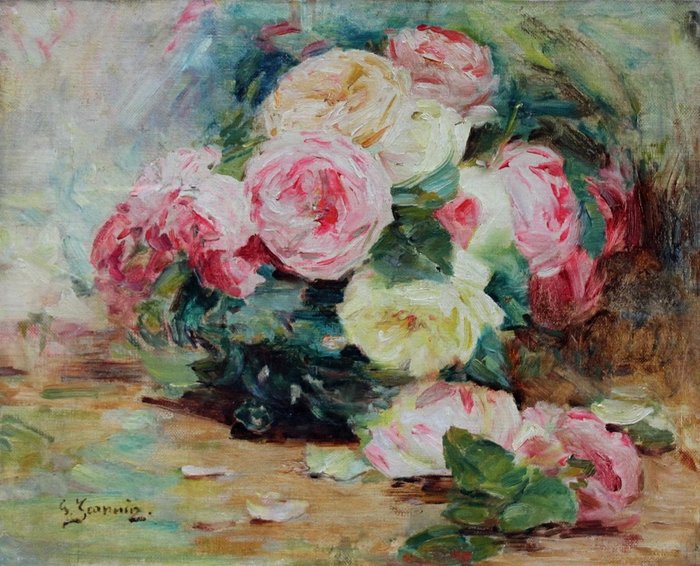 Georges Jeannin (1841-1925) - Still Life with roses