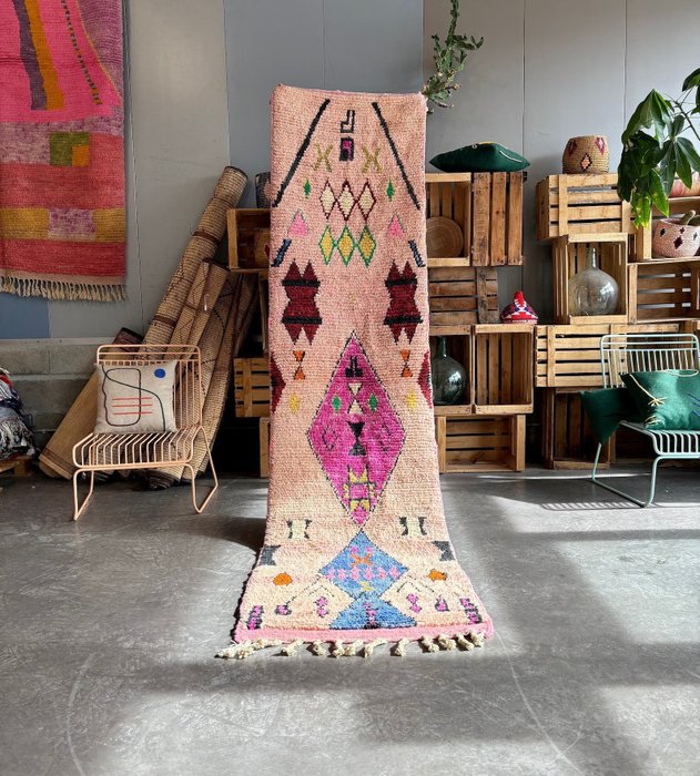 Runner Berber Carpet - Boho Hallway Rug - Moroccan Runner Rug - Χαλί - 300 cm - 75 cm