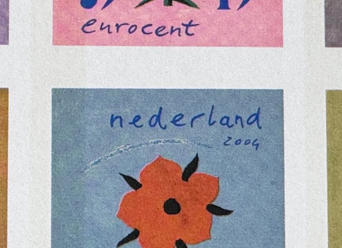 Nederland 2004 - Bloem en kunst Ouderenfonds - Plaatfout 2256 PM in ongetand vel